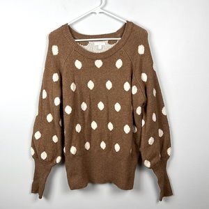 LC Lauren Conrad women’s polka dot thick warm large sweater